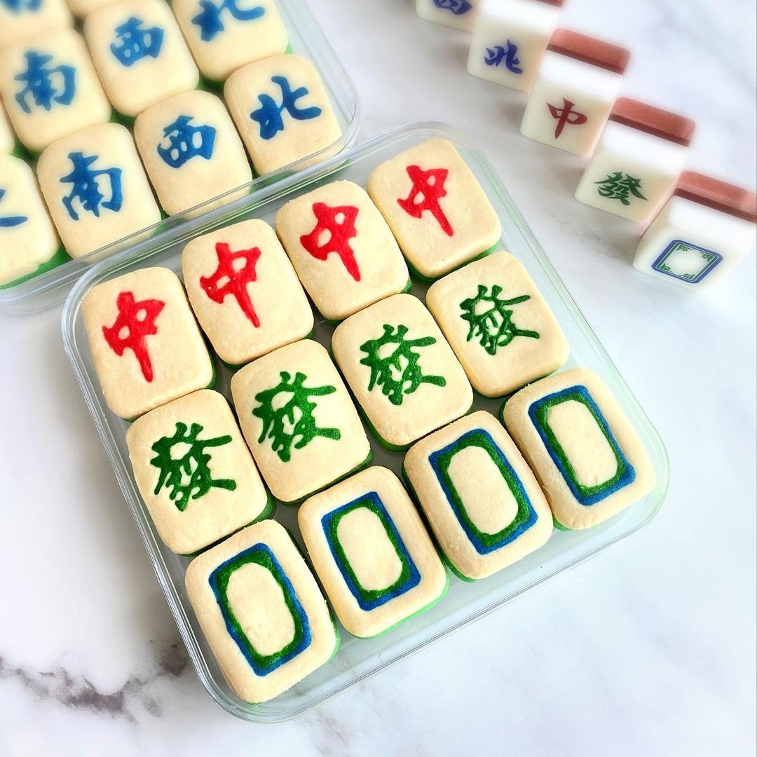 mahjong cookies ilovefluffybakes singapore