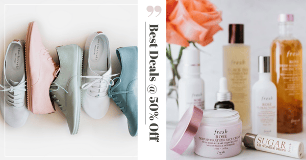 Over 100 Shopping Deals At Up To 50% Off - Top Picks Include 6IXTY8IGHT, Fresh, Love Bonito, & Anothersole