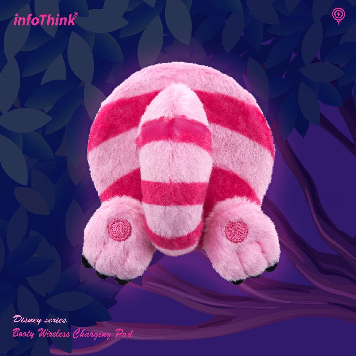 infothink booty wireless charging pad cheshire cat alice wonderland