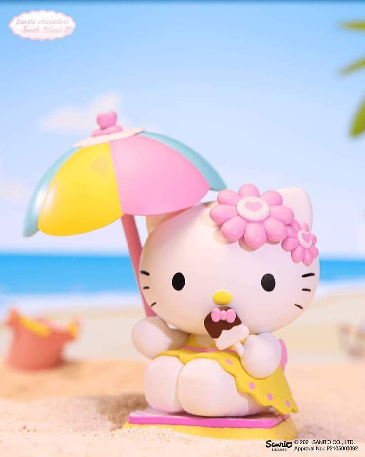 POP MART Hello Kitty eating ice cream