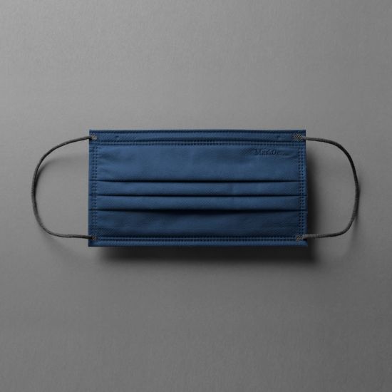 maskon singapore minimalist disposable mask in navy blue wintry