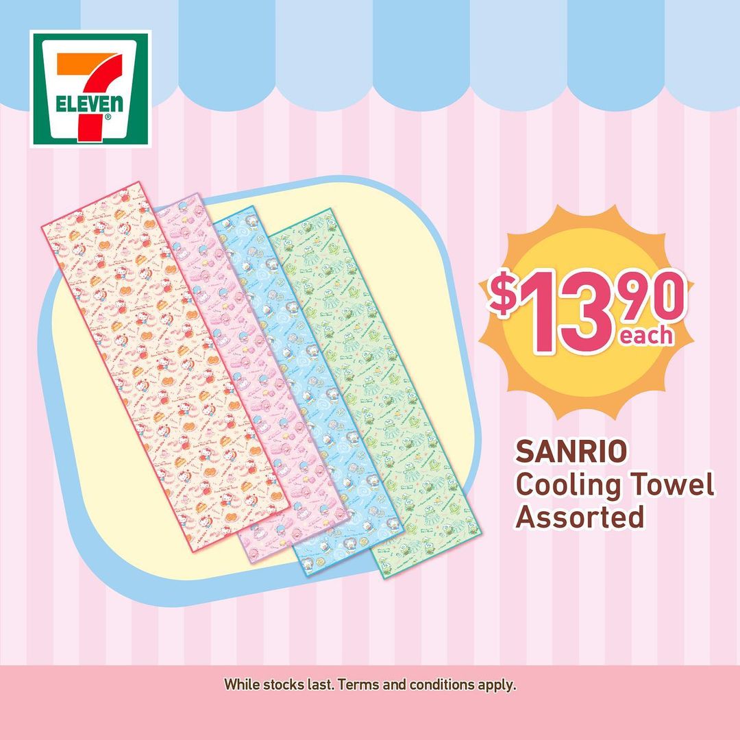 7 eleven singapore sanrio towels