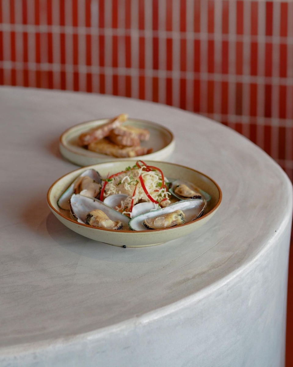 Seafood Coconut Broth at Coexist Coffee Co.