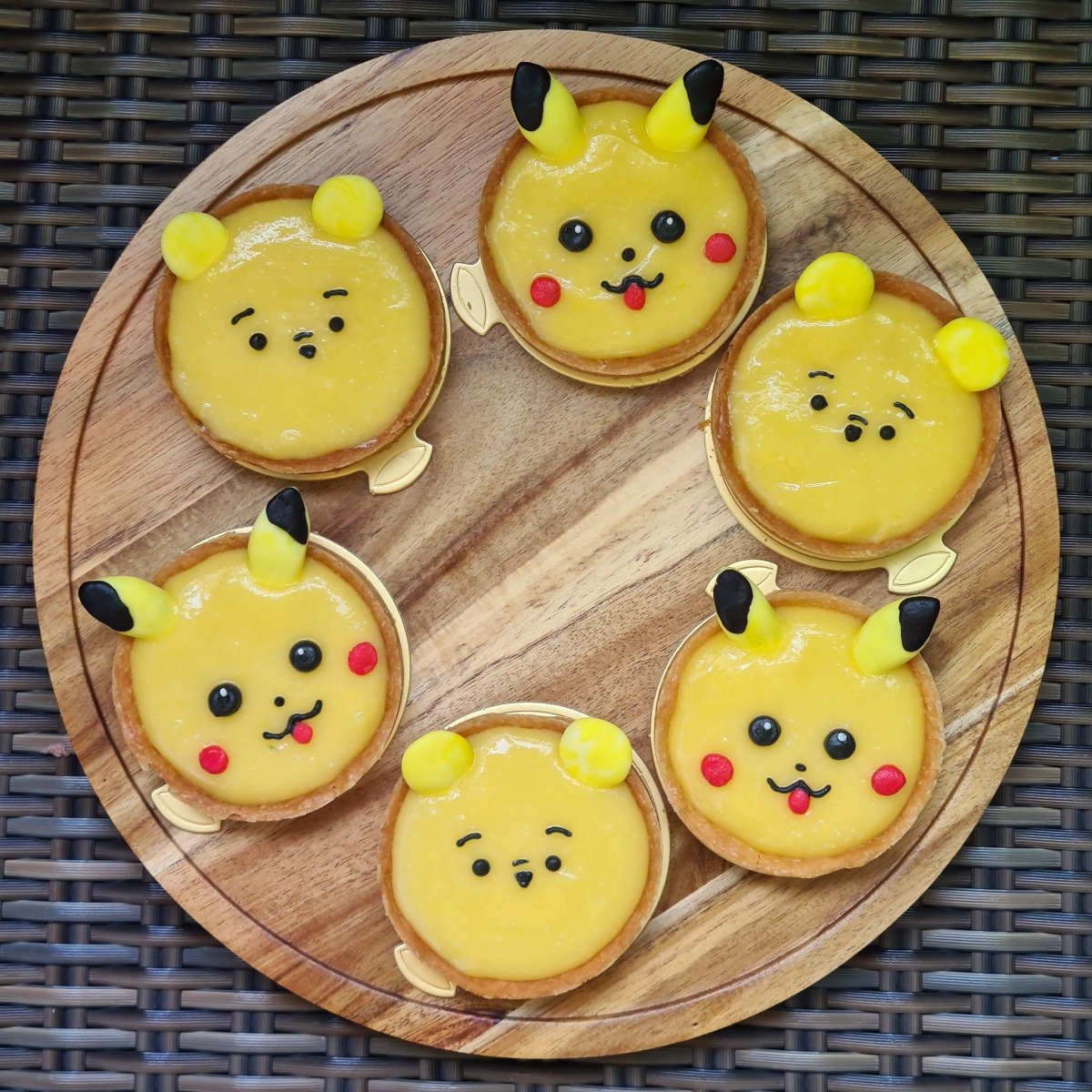 winnie the pooh and pikachu lemon tarts in singapore