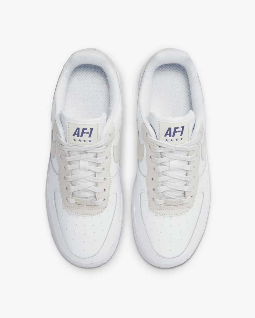 Nike Air Force 1 '07 in Light Bone top view