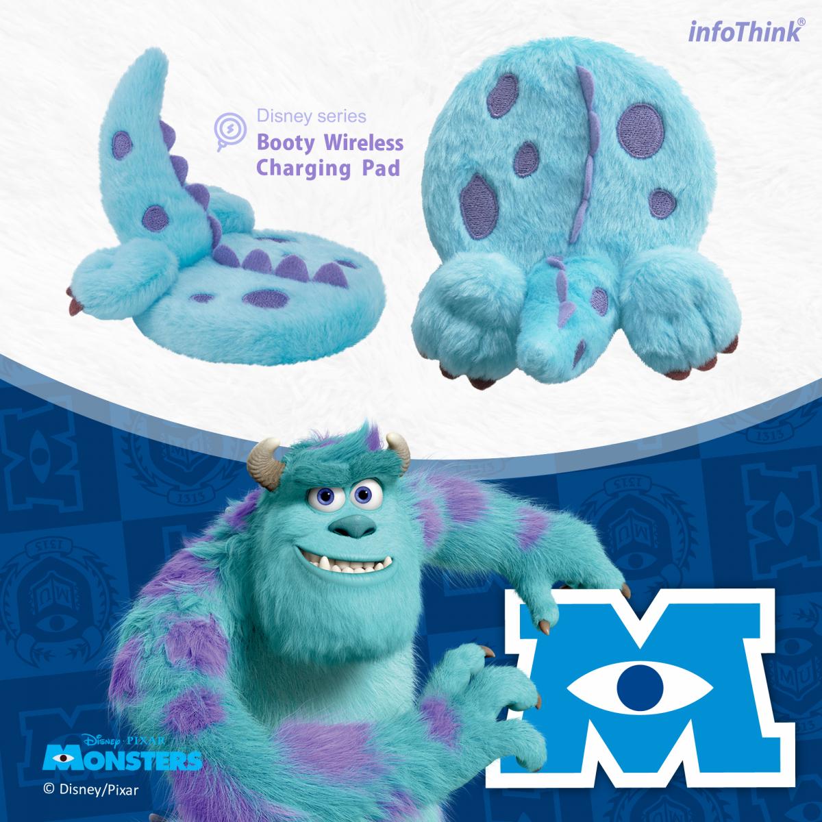 infothink booty wireless phone charging pad monsters inc