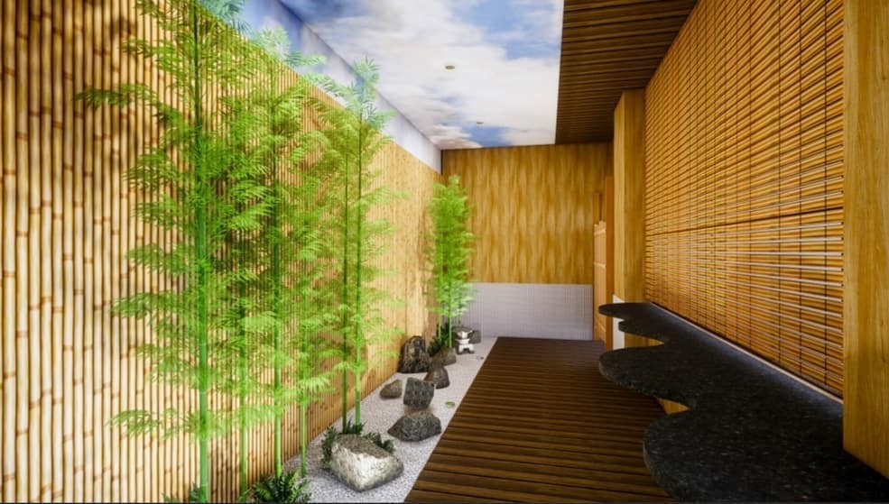 Joya Onsen Cafe Singapore zen Japanese garden