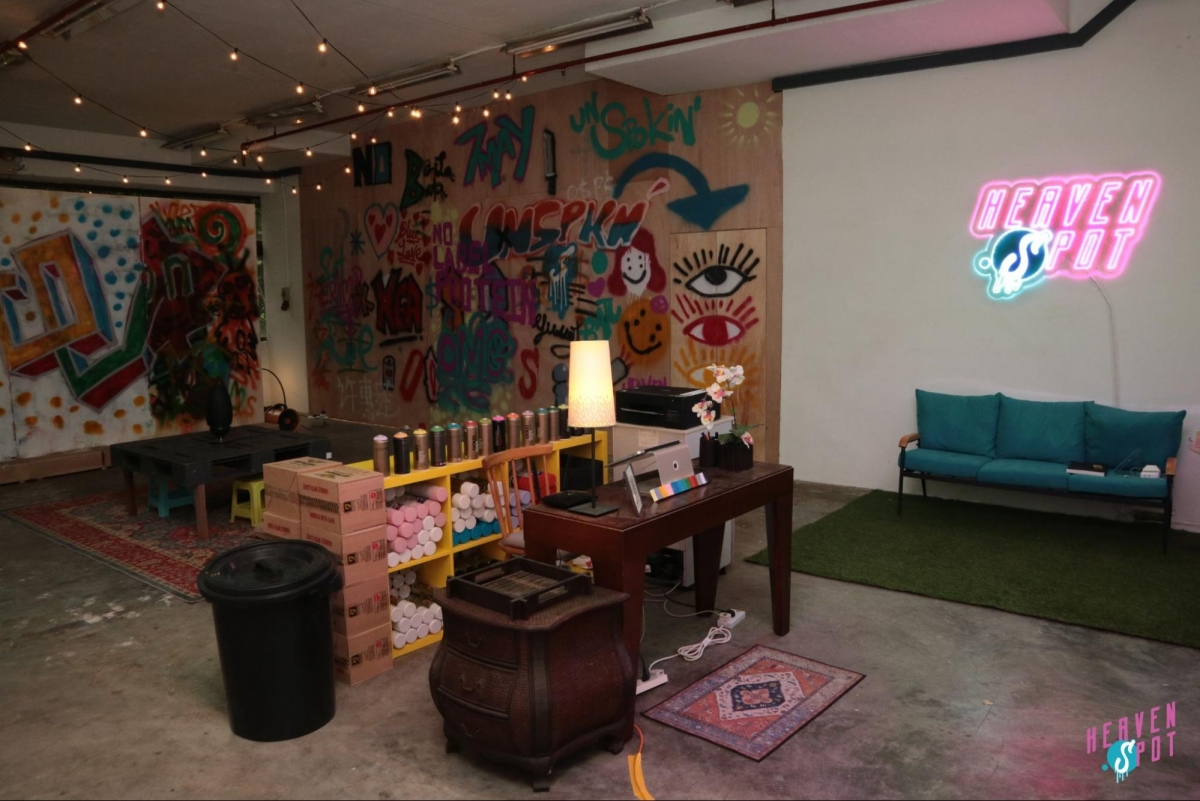 Heaven Spot Singapore graffiti art studio