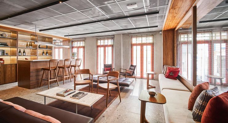 Wanderlust hotel lobby