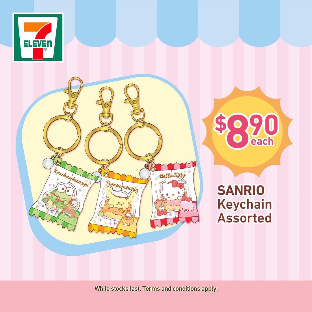 7 eleven singapore sanrio keychains
