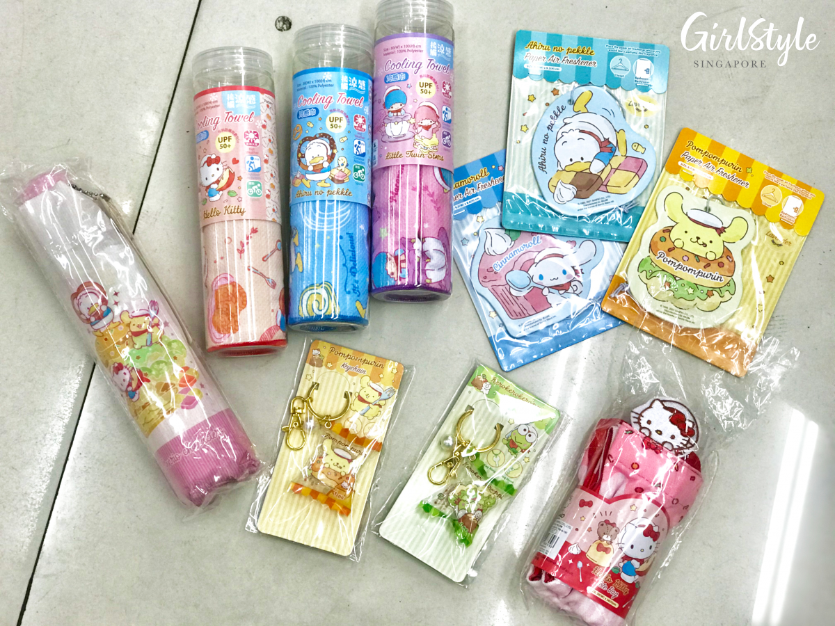 7 eleven singapore sanrio keychains towels umbrellas