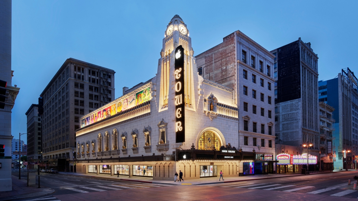 Apple Tower Theatre storefront