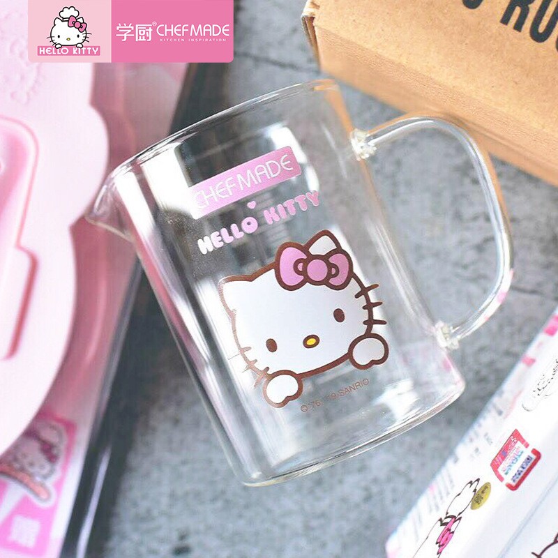 chefmade Hello Kitty 350 ml Glass Measuring Cup