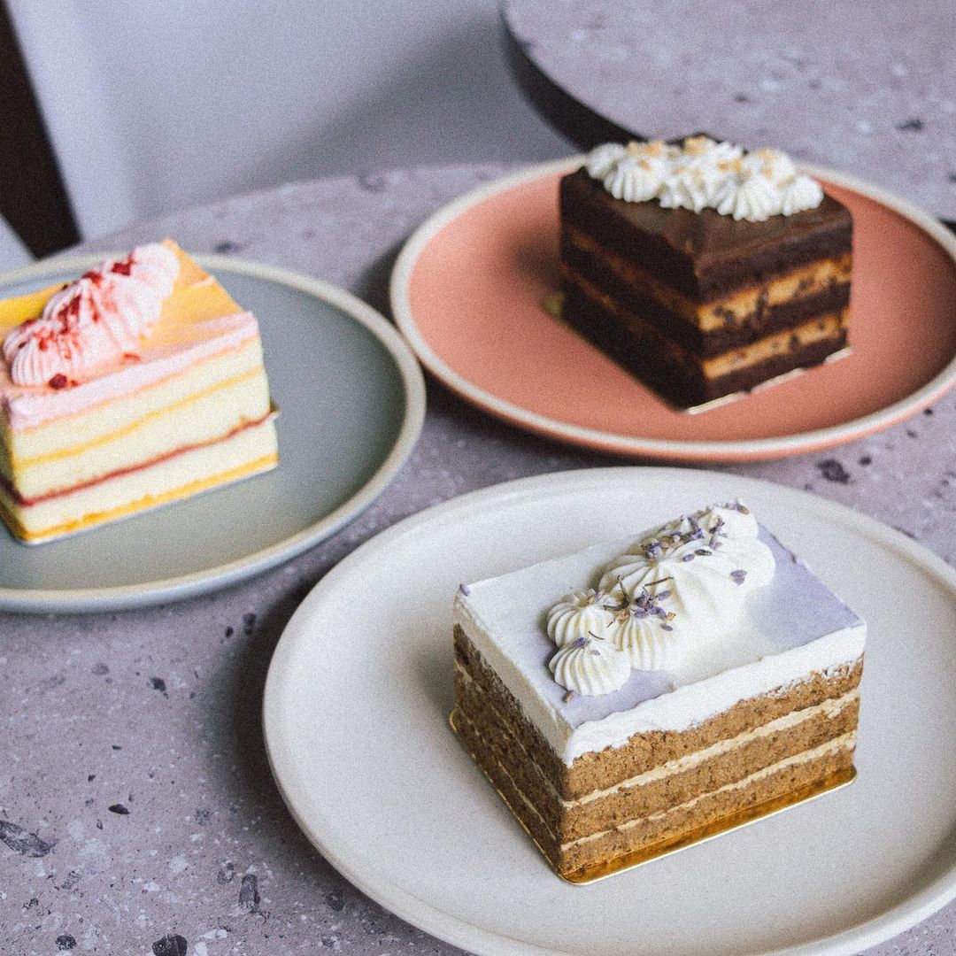 assorted sliced cakes at Edith Patisserie Cake Bar singapore
