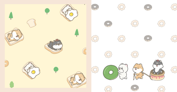 15 Free Shiba Inu & French Bulldog Phone Wallpapers By Illustrator Hi John