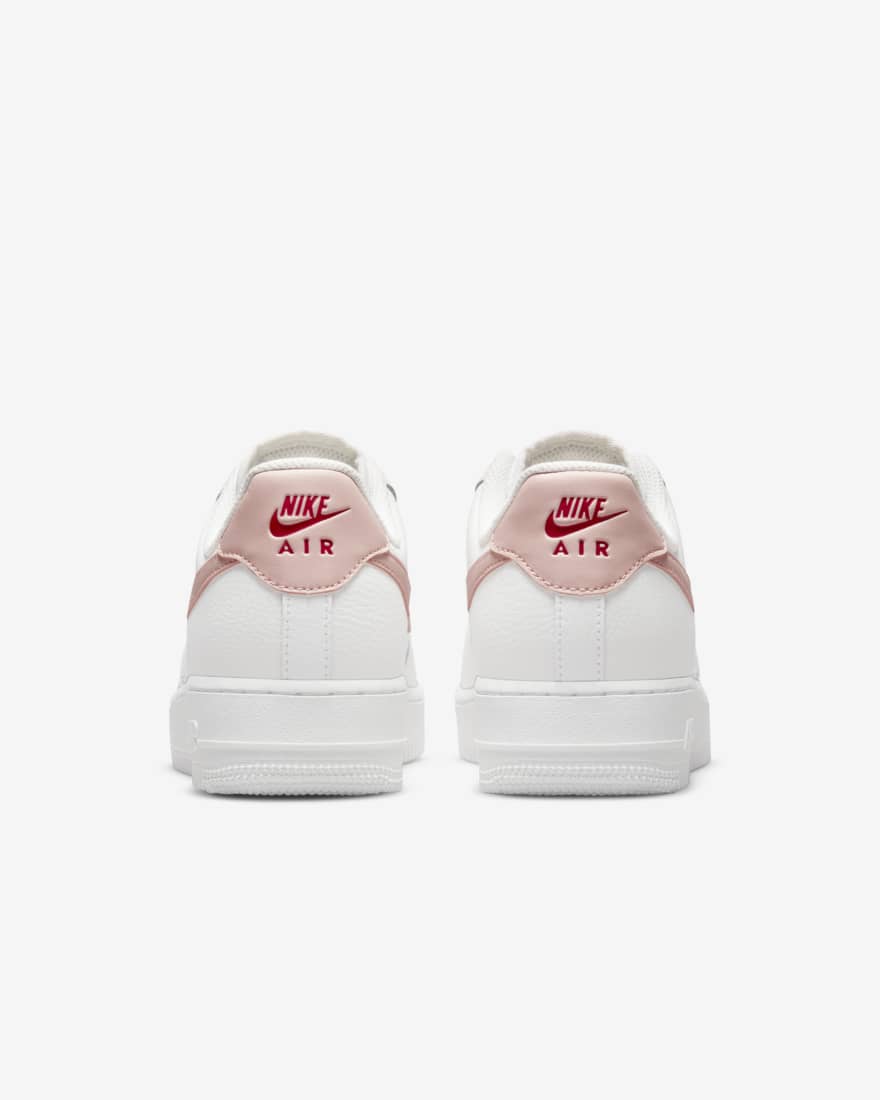 Nike Air Force 1 '07 in Pale Coral back of the shoes