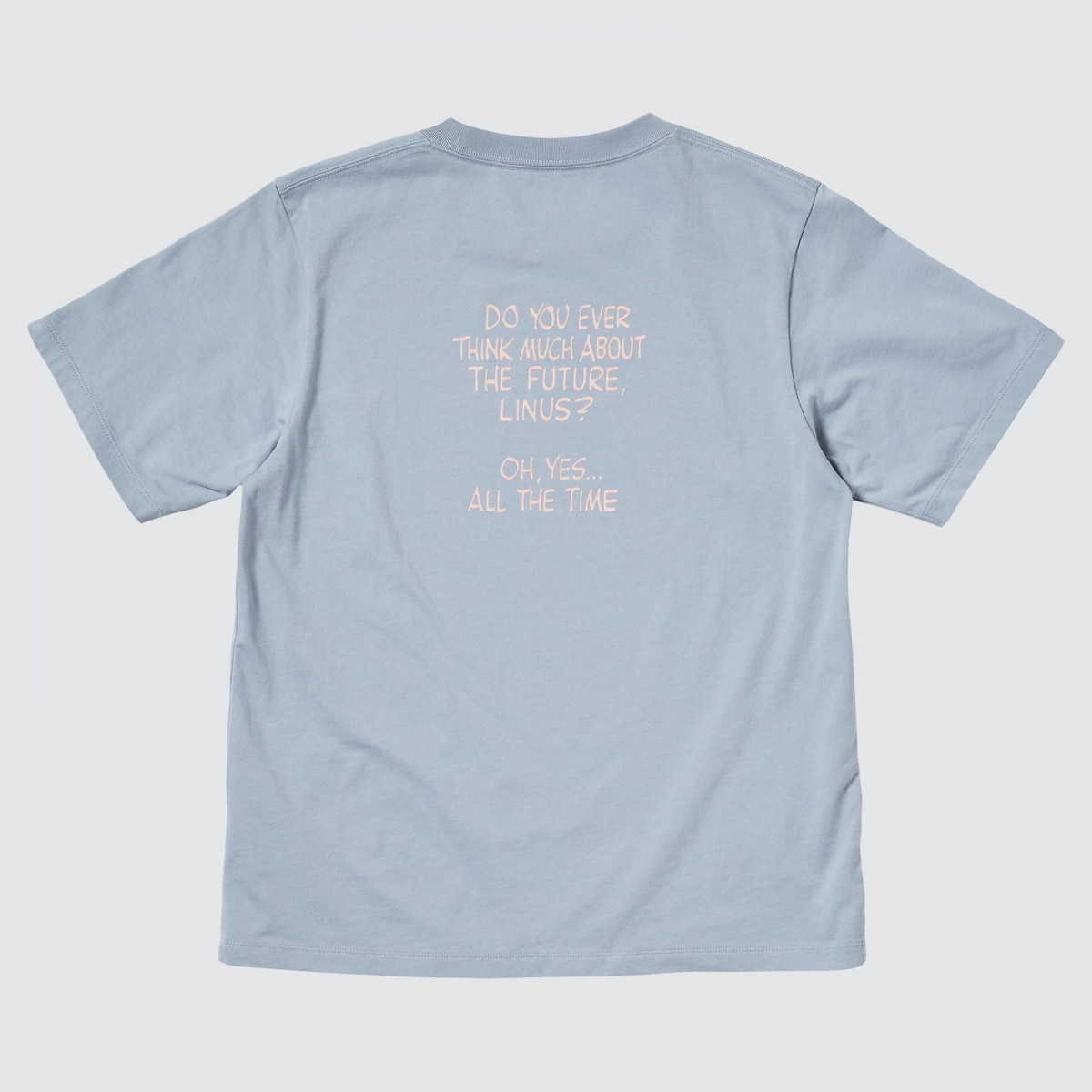 uniqlo singapore peanuts snoopy blue tshirt with quote