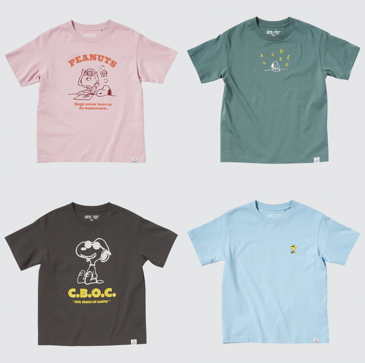 uniqlo singapore snoopy peanuts kids tshirts