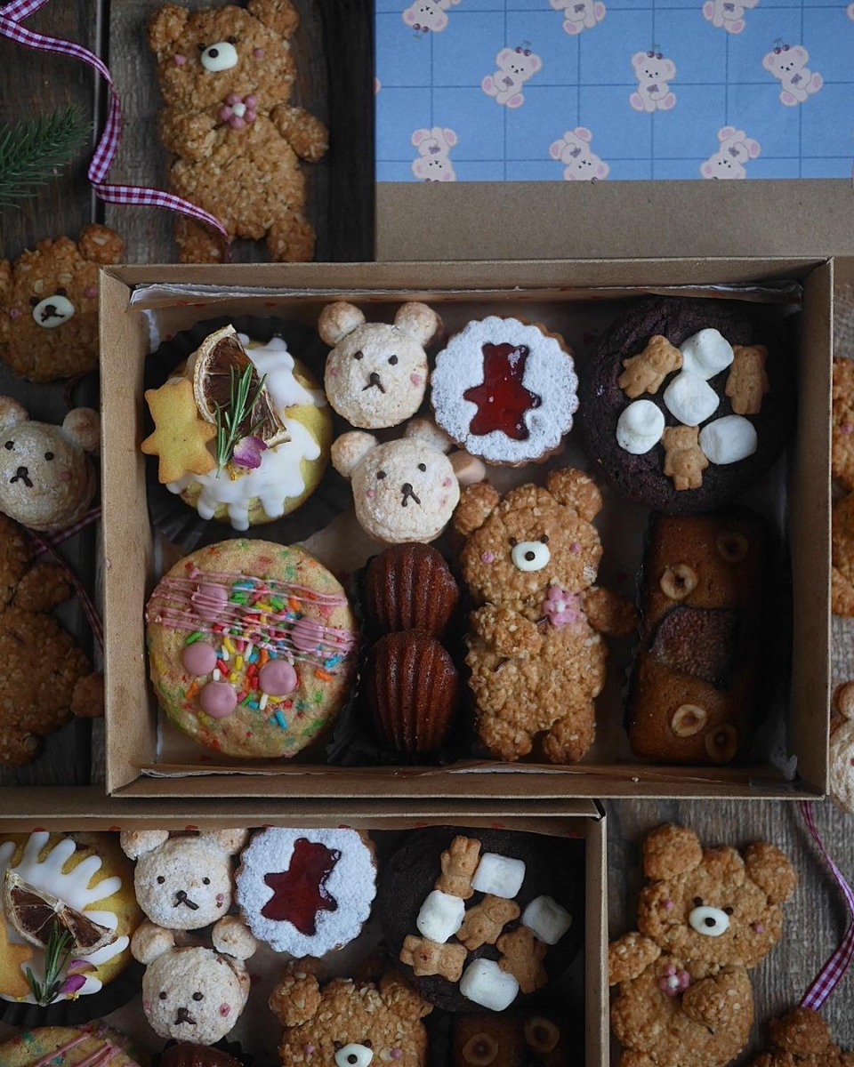 bear themed cookie box lelove