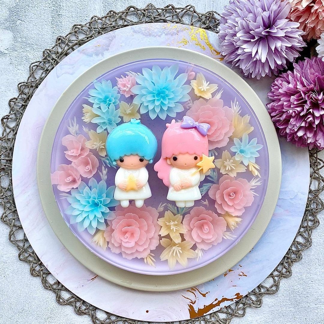 Wishing Upon A Cake Little Twin Stars jelly cake