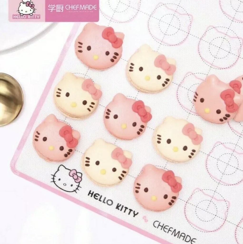 chefmade Hello Kitty Macaron Baking Mat Template