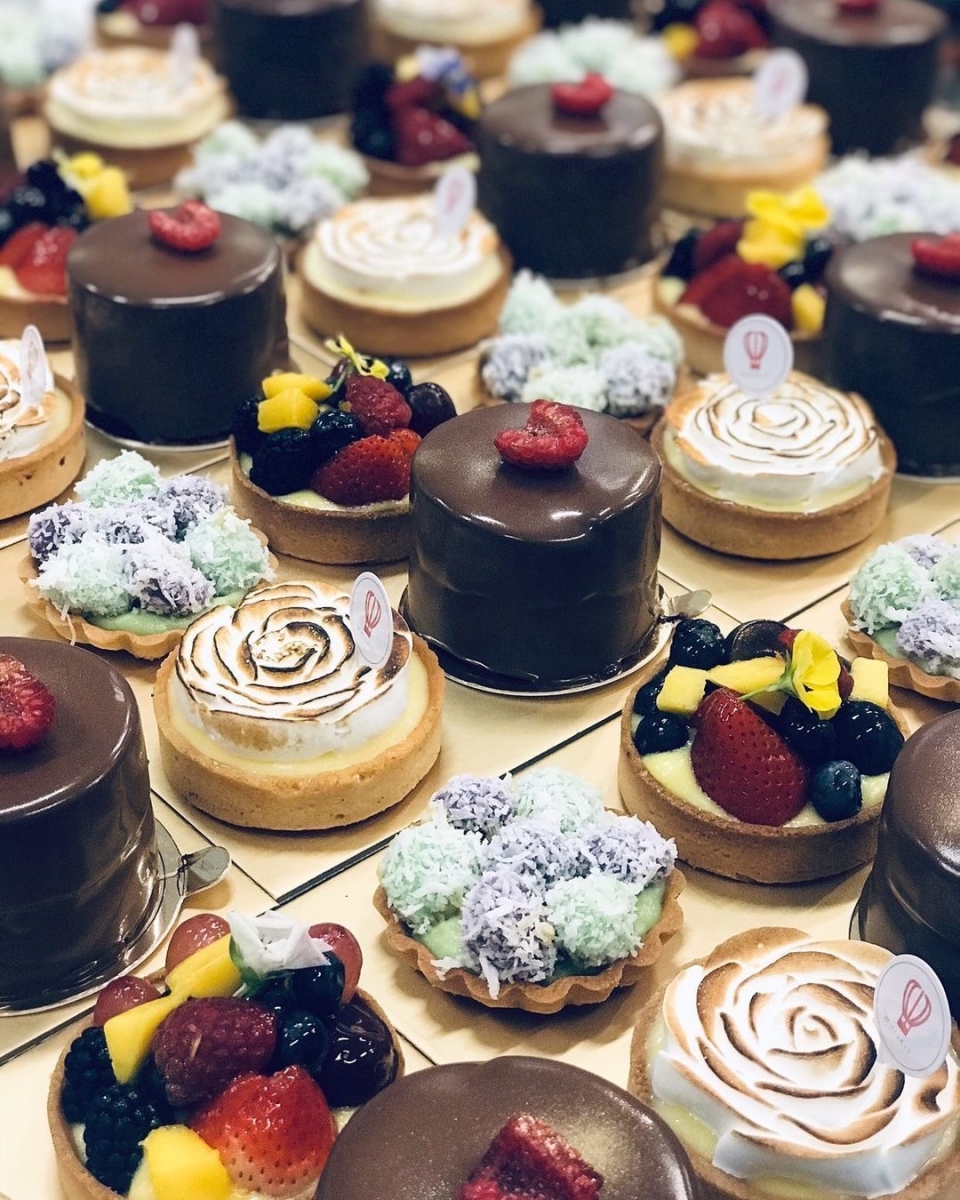 assorted tarts by Whiskit Bakery & Cafe