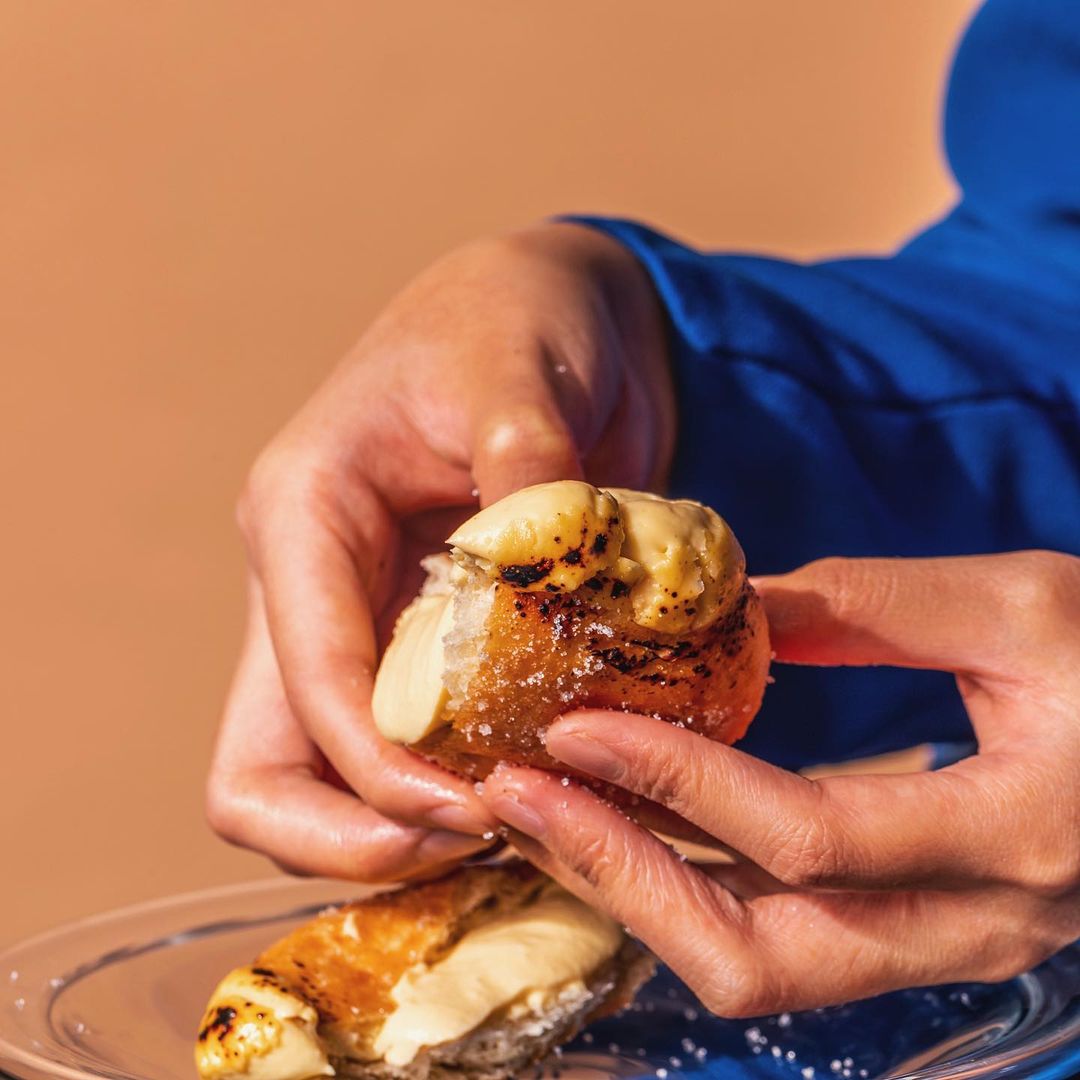 Sourbombe Artisanal Bakery bomboloni tore apart