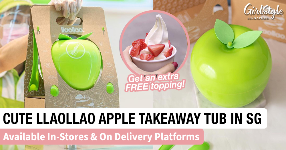 llaollao Singapore Apple Takeaway Tub InStores & On Delivery Platforms