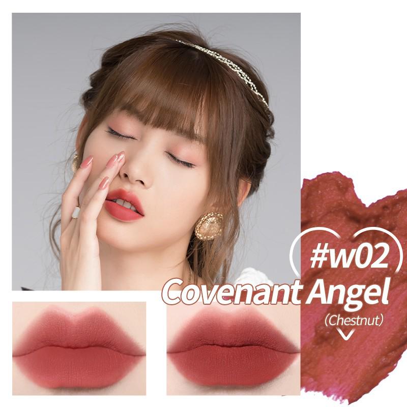 chestnut brown red lipstick shop singapore angel statue flower knows