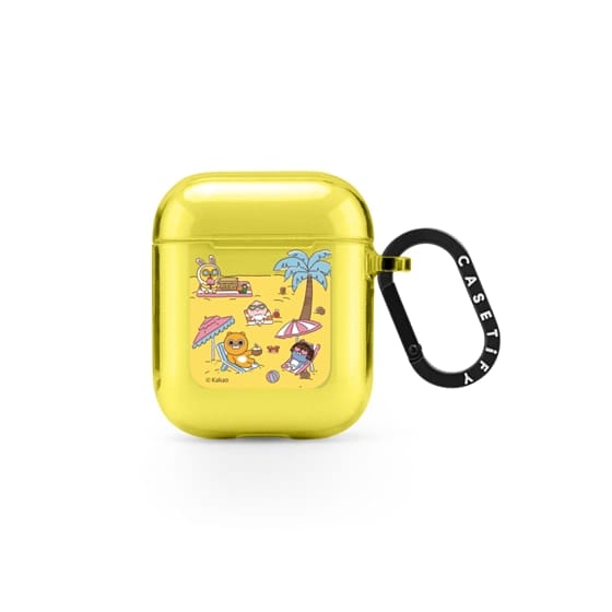CASETiFY x KAKAO FRIENDS yellow AirPods case