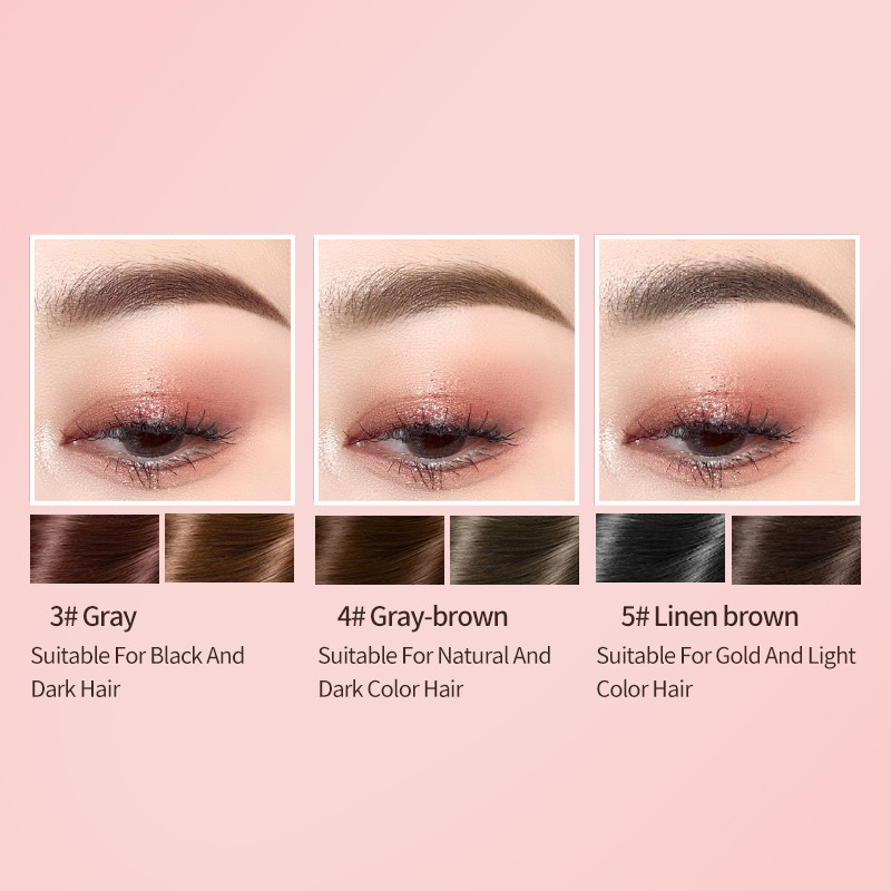 Colorkey x Hello Kitty eyebrow pencil shades 3,4 & 5