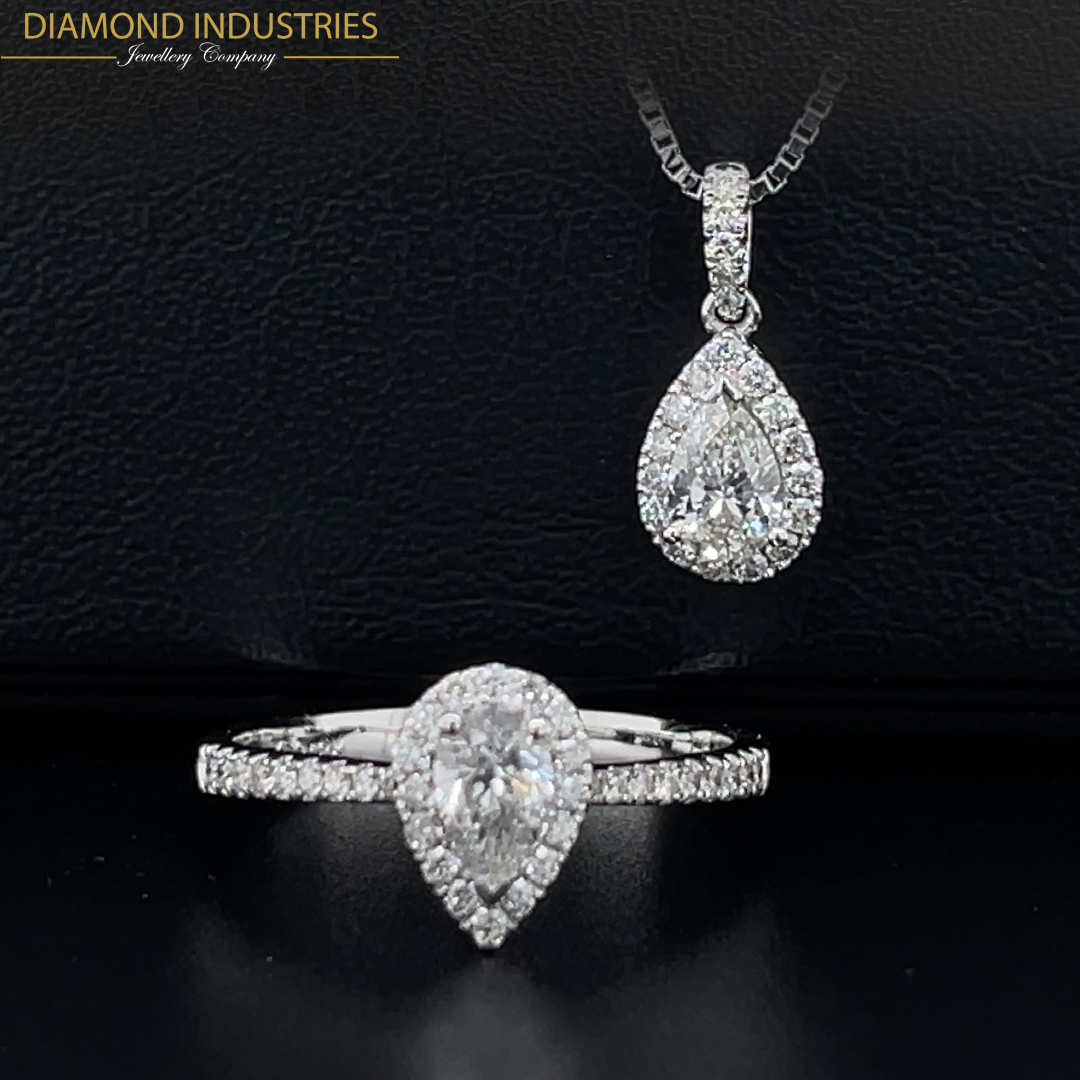 diamond industries necklace and ring