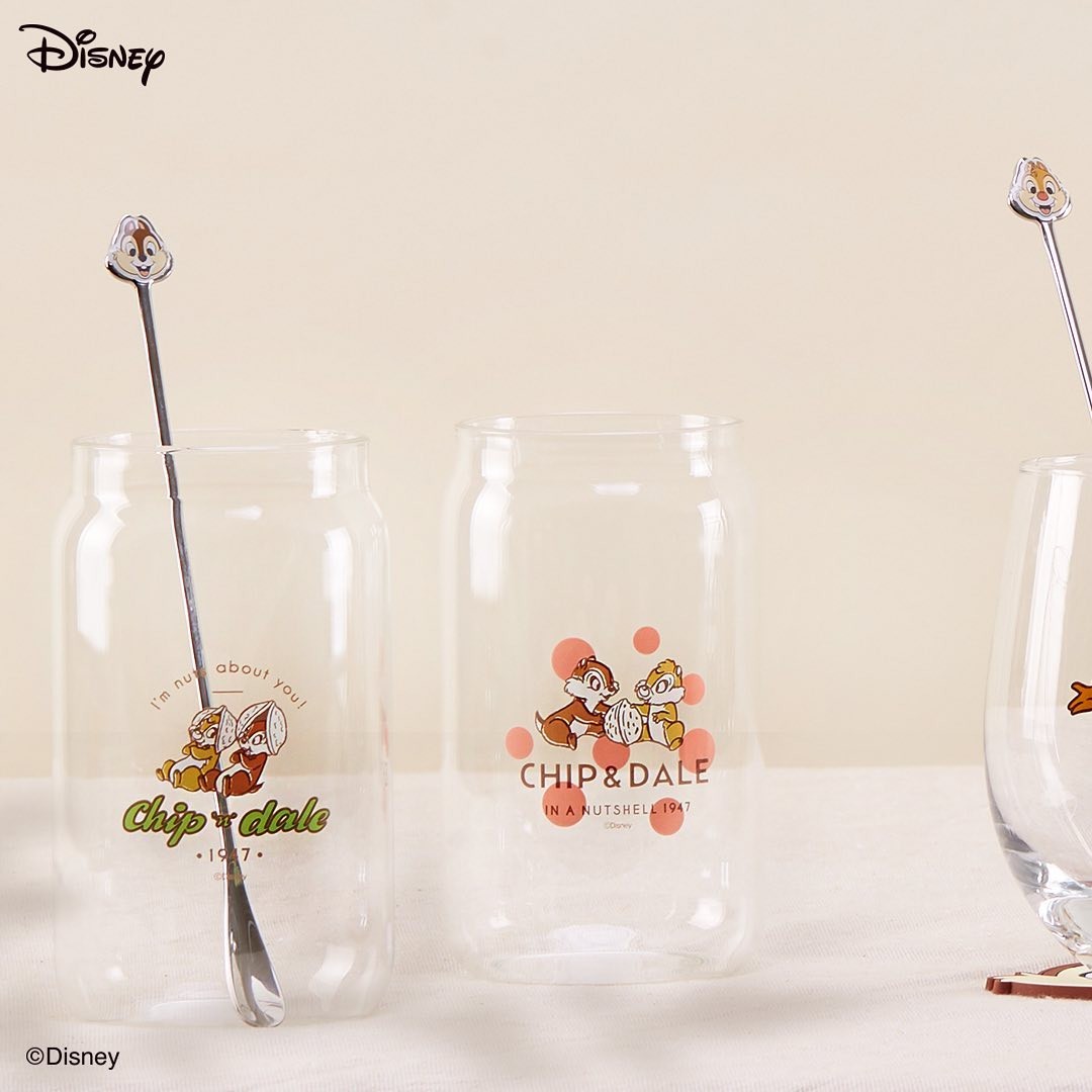Daiso x Disney Chip 'n'Dale Can-Shaped Glasses singapore