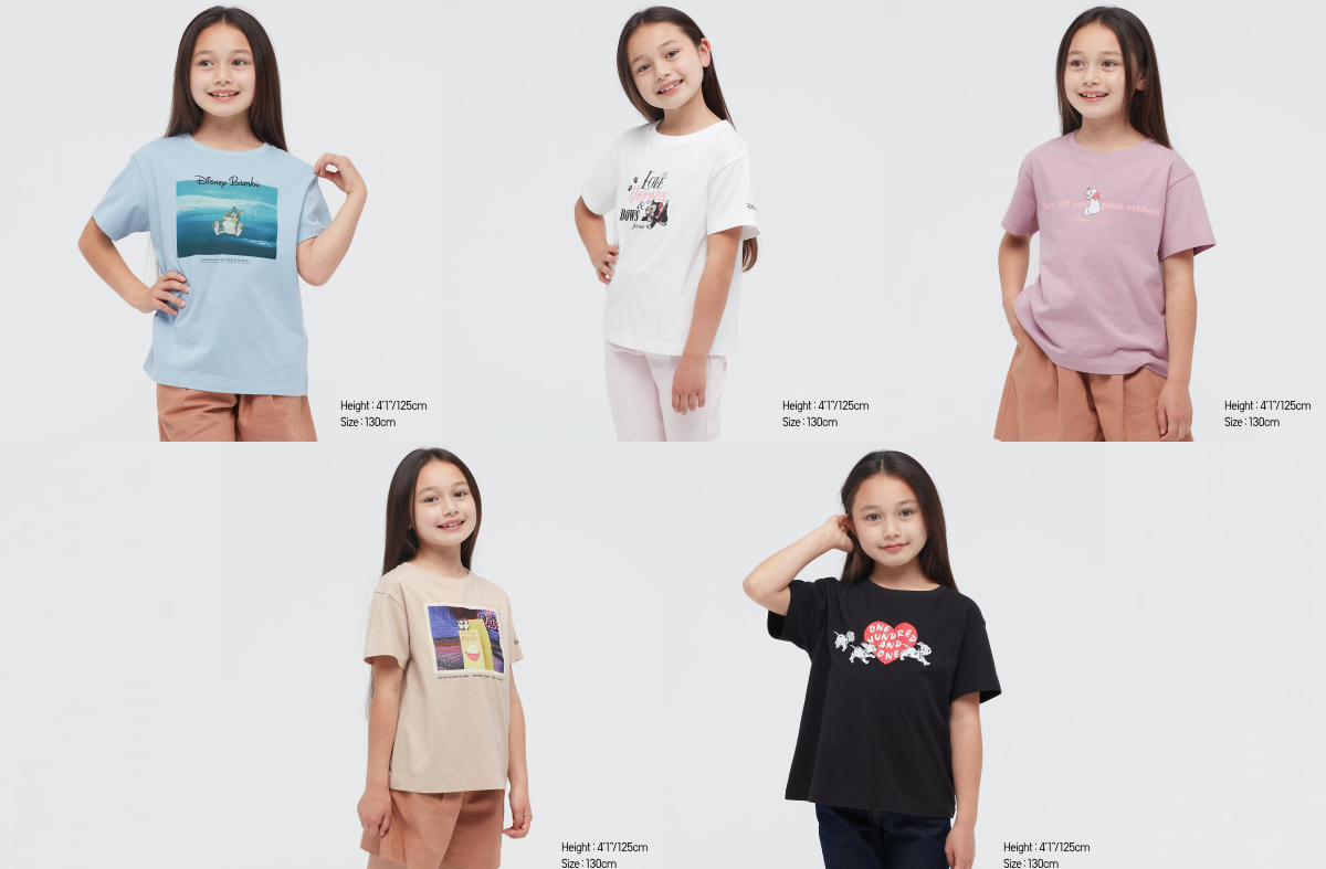 uniqlo singapore disney furry friends kids girls tshirts