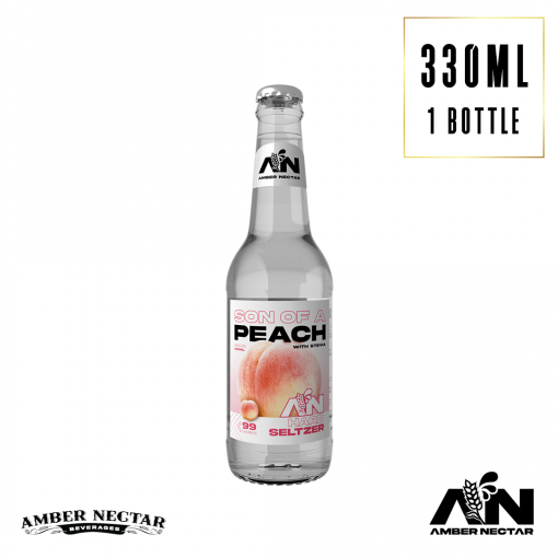 House of Amber Nectar Son of a Peach Hard Seltzer bottle