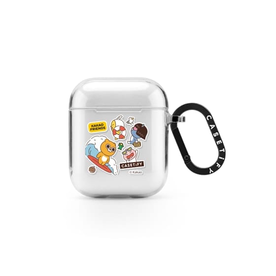CASETiFY x KAKAO FRIENDS clear AirPods case