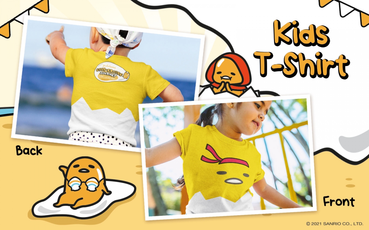 kids tshirt gudetama run walk singapore merchandise