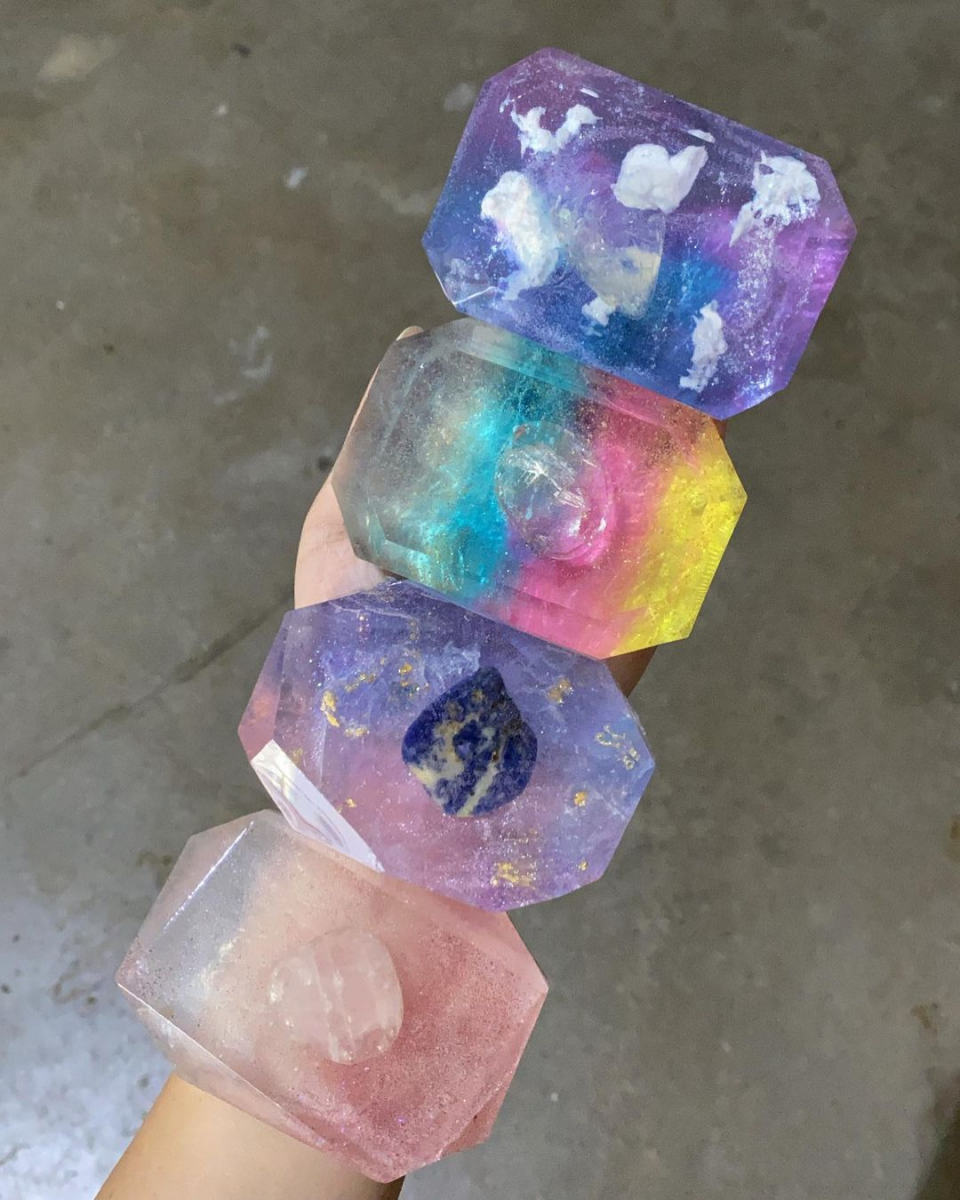 Crystal soap making workshop Singapore