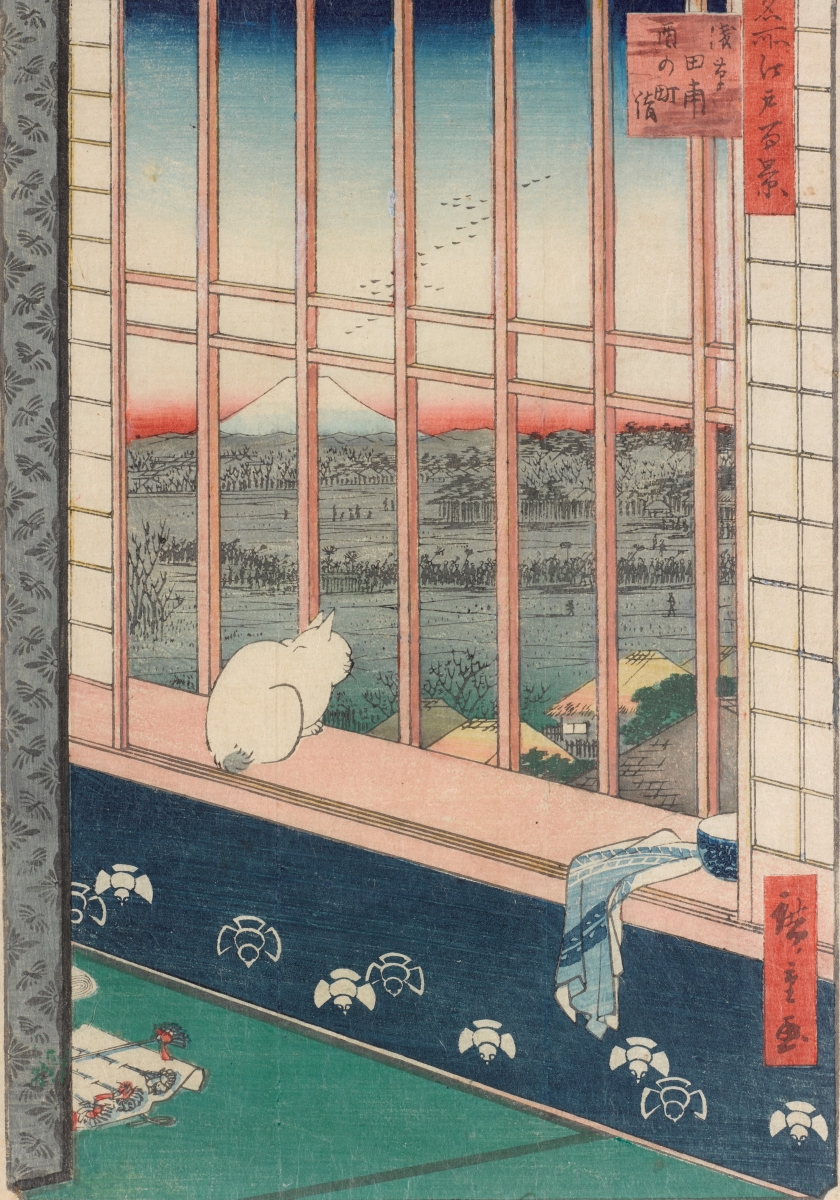 Utagawa Hiroshige. Asakusa ricefields and Torinomachi Festival from the series One Hundred Famous Views of Edo. 1857 Nakau Collection