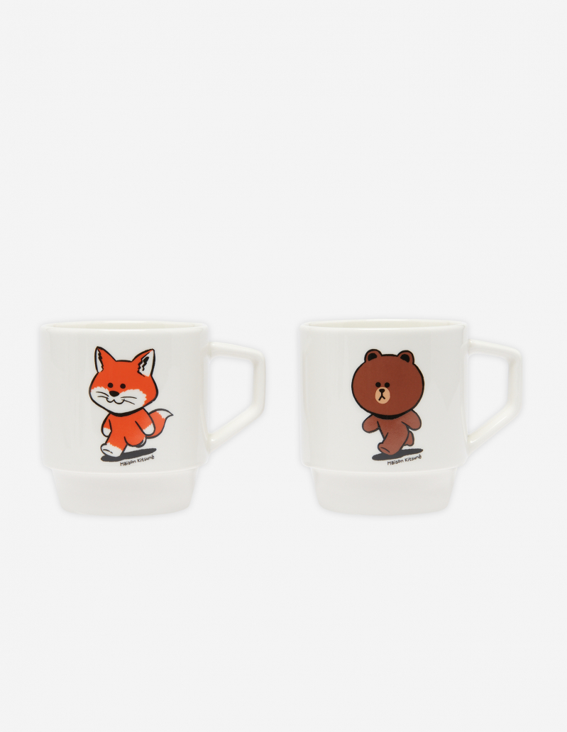 Maison Kitsuné x LINE FRIENDS mug set