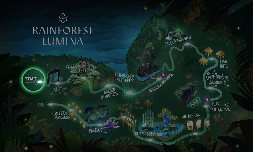 Rainforest Lumina map