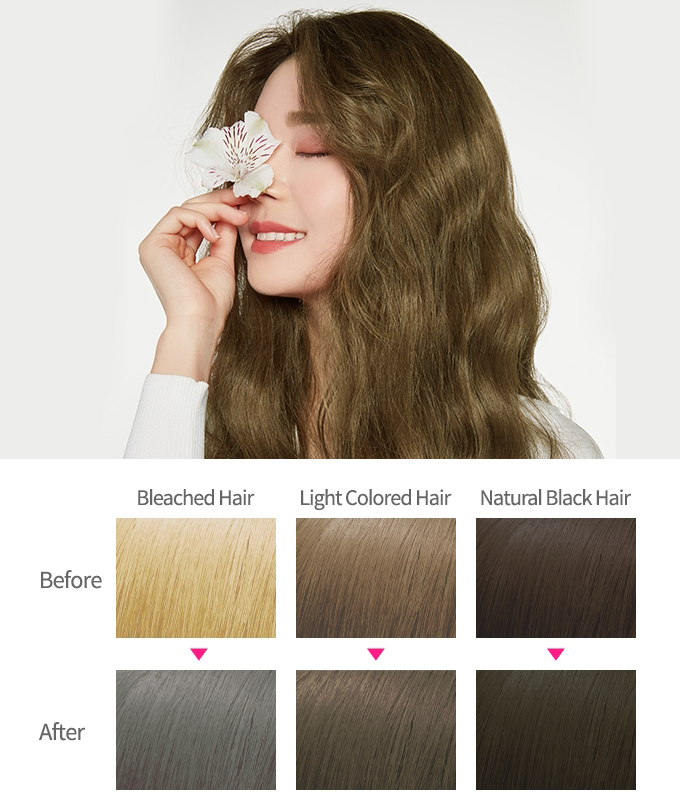 Etude House Hot Style Bubble hair colour box dye khaki brown