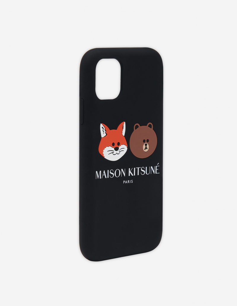Maison Kitsuné x LINE FRIENDS phone case in black