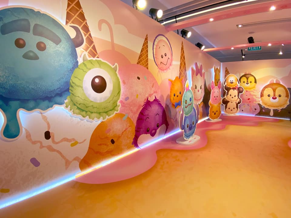 Disney Tsum Tsum photo wall at Pop-Up Kisok suntec city