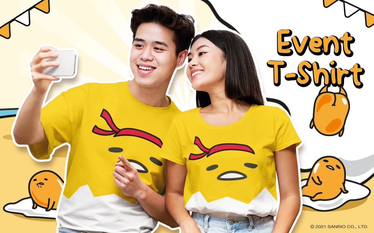 tshirt gudetama run walk singapore merchandise