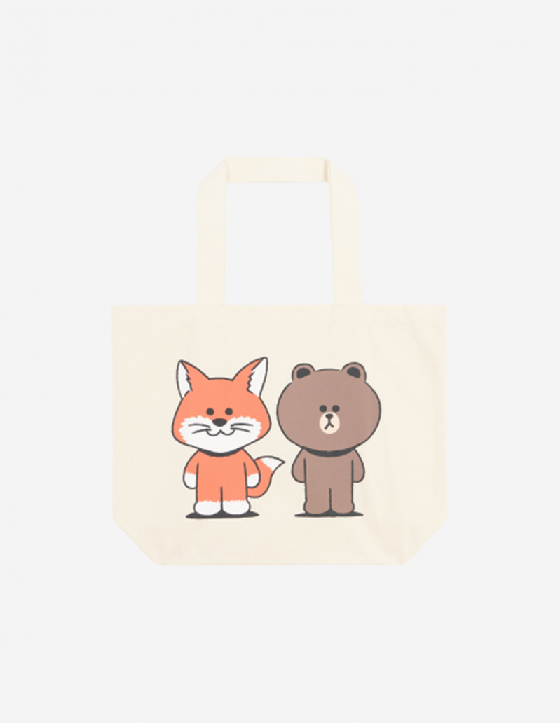 Maison Kitsuné x LINE FRIENDS tote bag