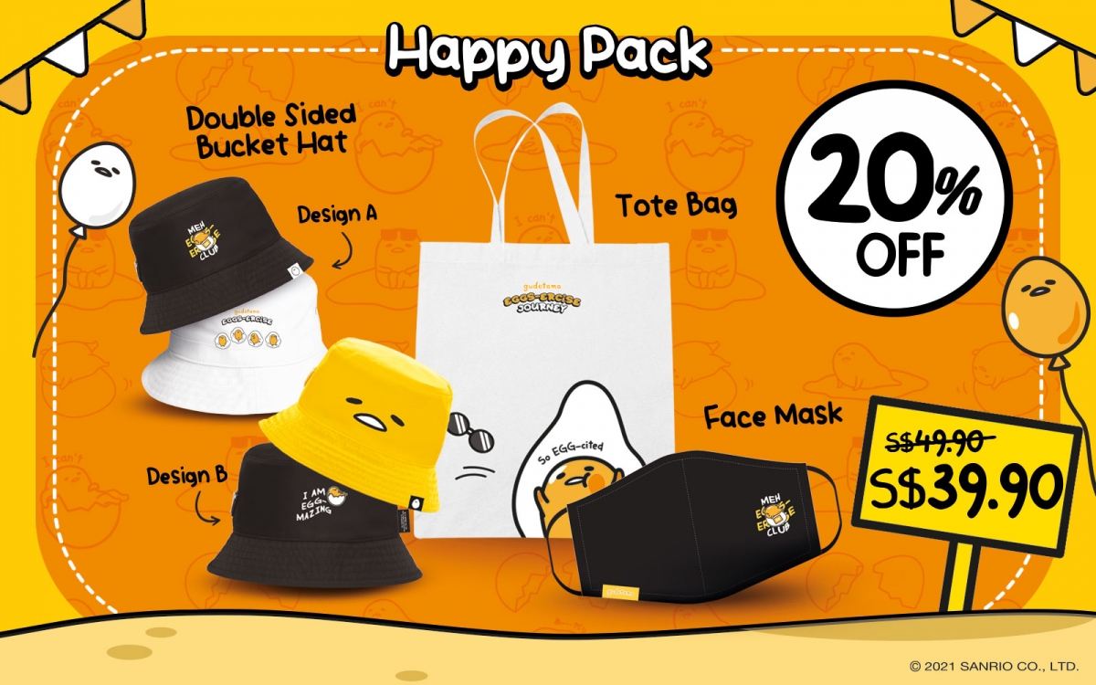 gudetama run walk singapore merchandise extra