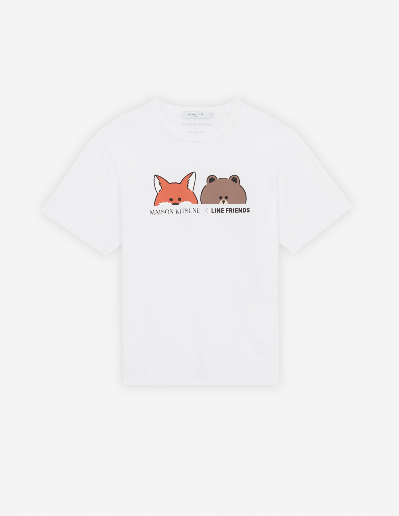 Maison Kitsuné x LINE FRIENDS t-shirt in white