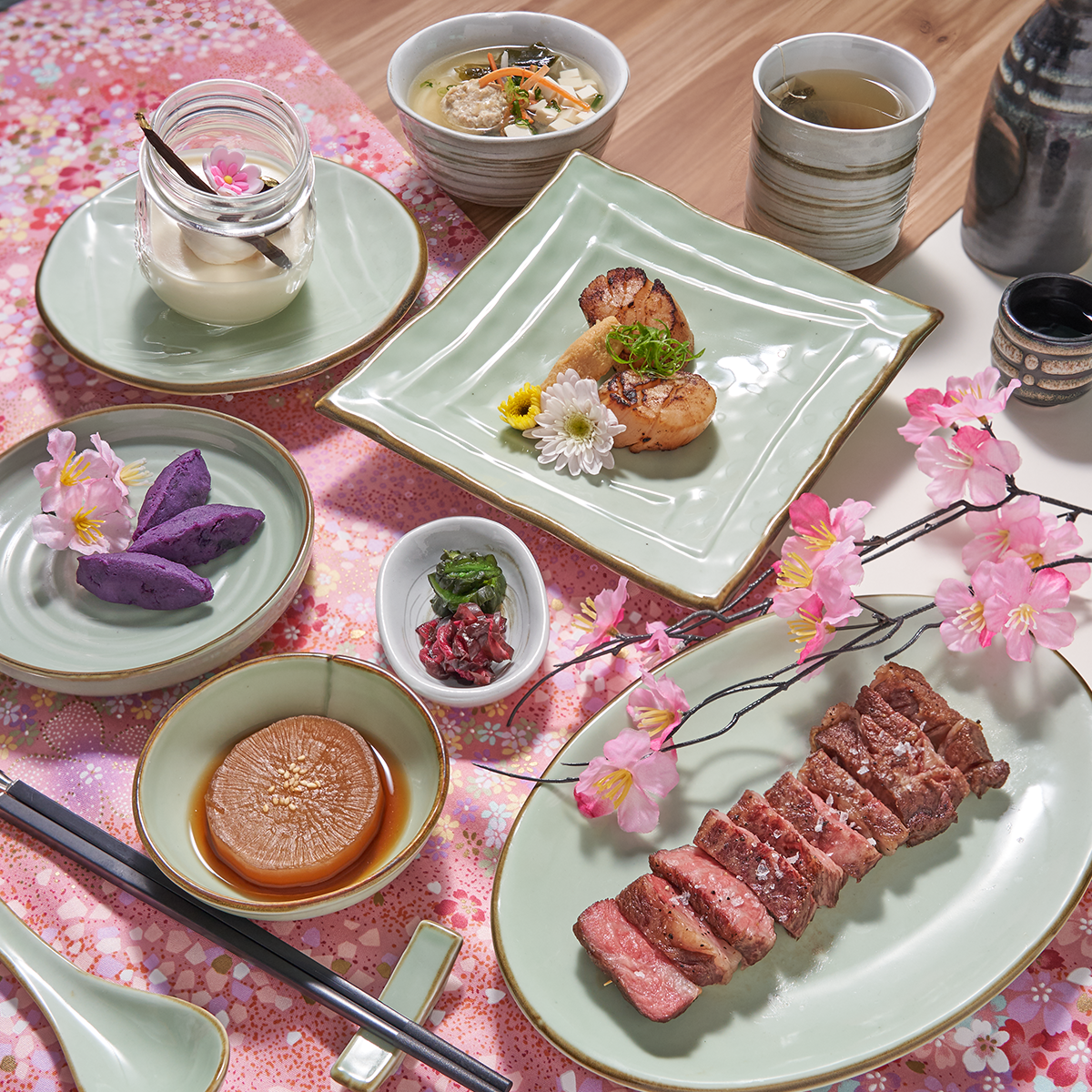 One Faber Group Fly Me To Japan steak menu