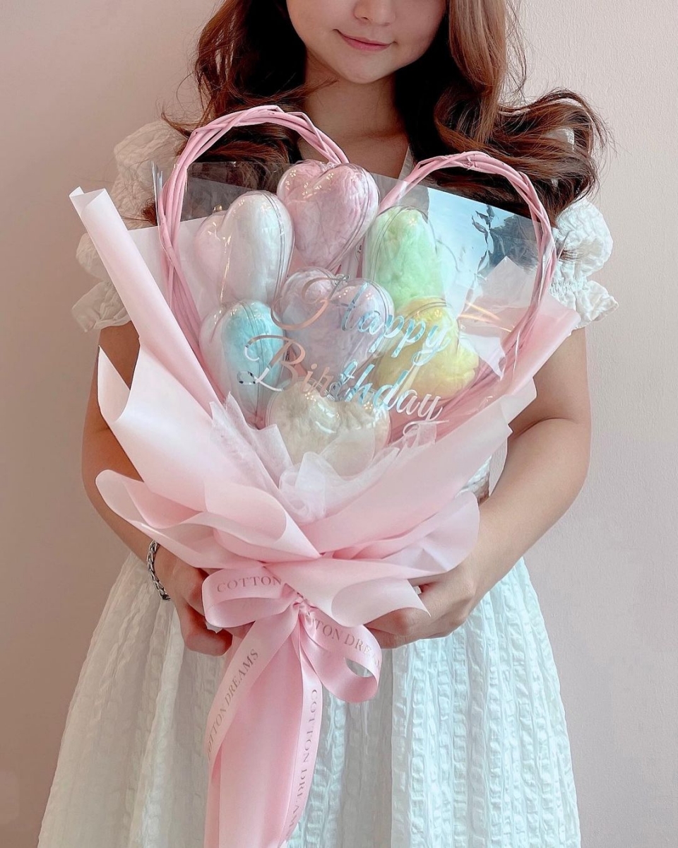 Cotton Dreams cotton candy bouquet workshop Singapore
